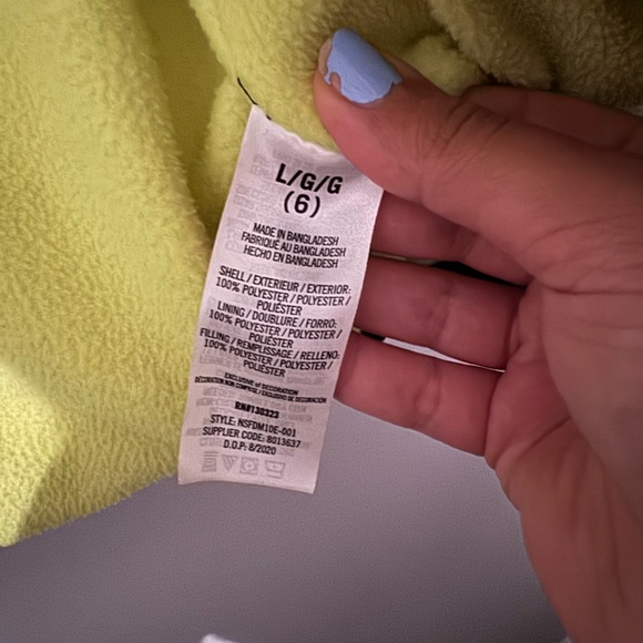 Nautical boys puffer jacket. Black with green fleece lining. Size 6. EUC. - Picture 5 of 5